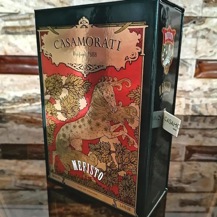 CASAMORATI MEFISTO HARDBOX ORIGINAL / عطر ادکلن کازاموراتی /کاساموراتی مفیستو "هاردباکس" باکس قدیم 100 میل مَسترکوالیتی بشرط استعلام بارکد جعبه
