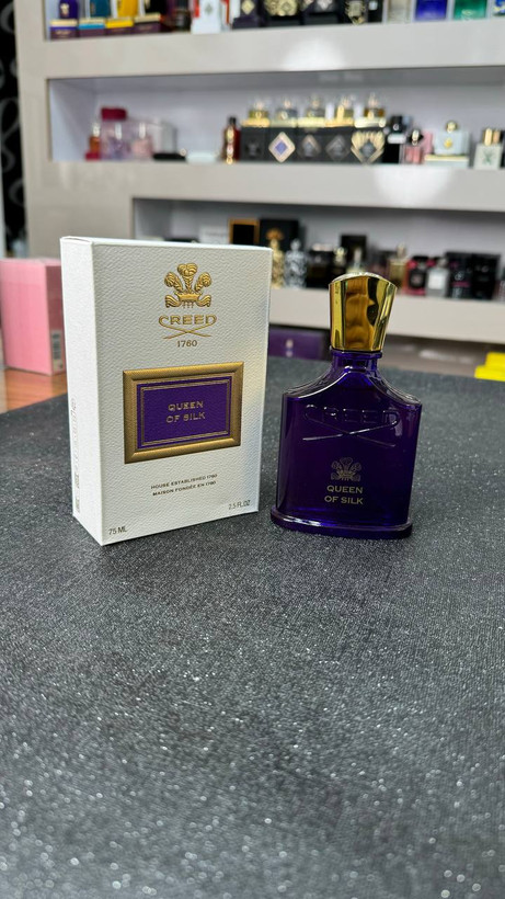 عطر ادکلن کرید زنانه کویین آف سیلک 75 میل، مَسترکوالیتی سفارش اروپا بشرط استعلام بارکد، creed queen of silk