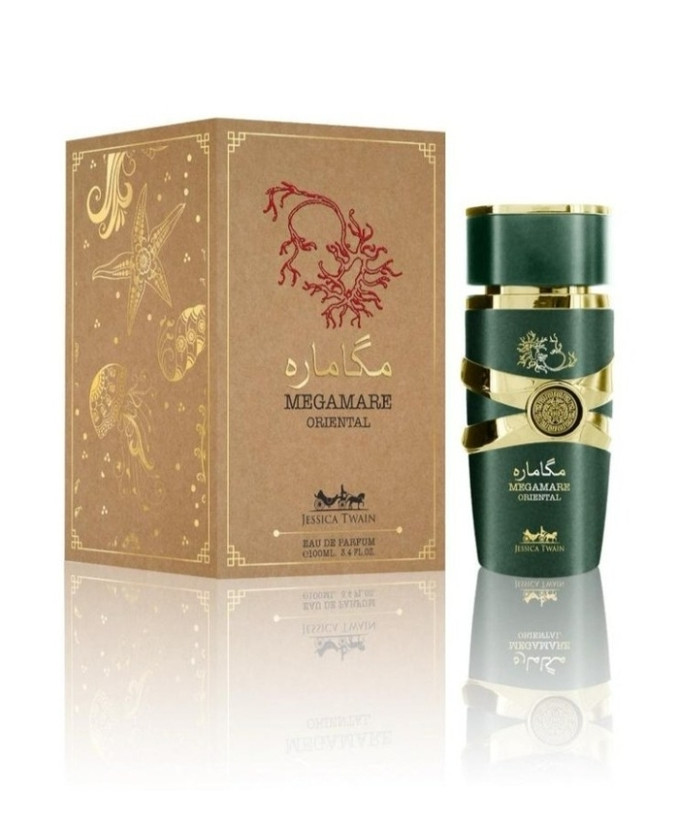 عطر ادکلن اماراتی یونیسکس مگاماره اورینتال شرکت جسیکا تویین، 100 میل، نسخه صادراتی به اروپا، MEGAMARE