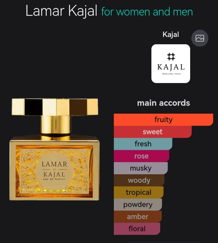 عطر ادکلن یونیسکس لامار کاجال / کژال اودپارفوم 100 میل، مَستر کوالیتی سفارش اروپا بشرط استعلام بارکد، LAMAR KAJAL eua DE parfum