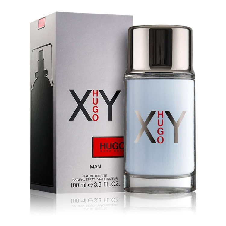 عطر ادکلن هوگو ایکس وای XY اورجینال آنباکس 100 میل، با بچ کد، شیشه و محتویات اورجینال